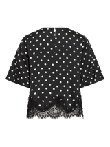 Vila Dota 2/4 Lace Top - Black