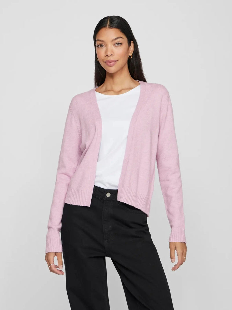 Vila Viril Short L/S Knit Cardigan - Winsome Orchid