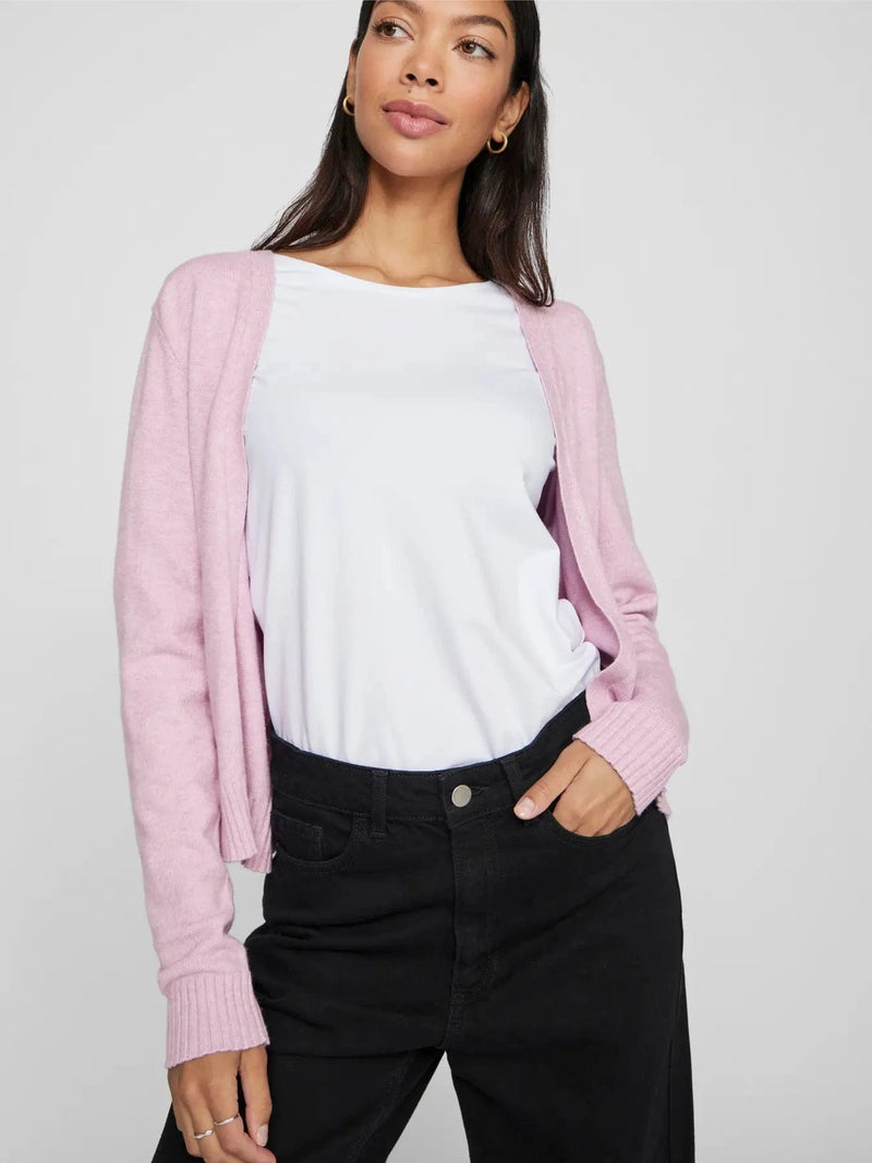 Vila Viril Short L/S Knit Cardigan - Winsome Orchid