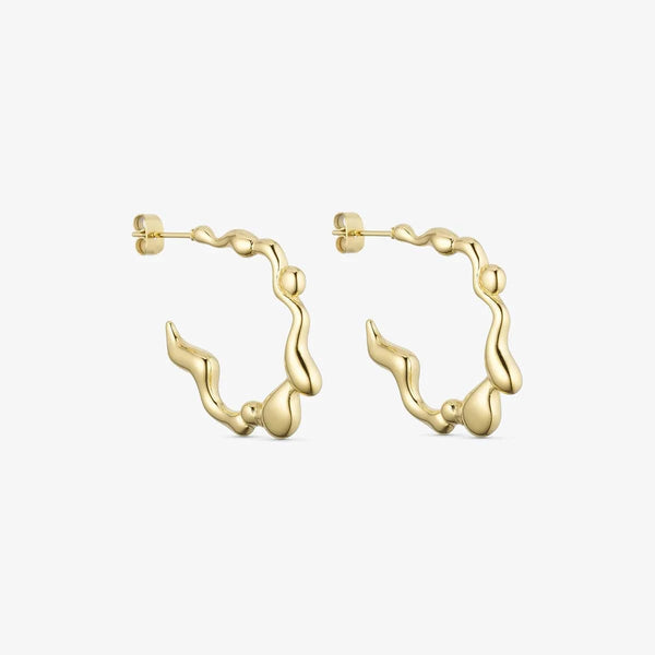 Wolff Jewelry Ginni Hoops - Gold
