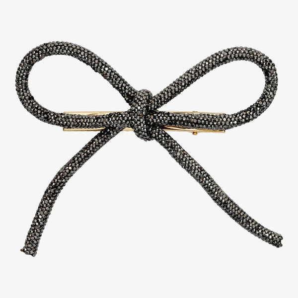 Wolff Jewelry Glitter Bow - Black