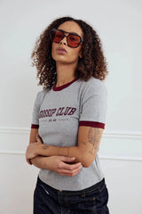 Noella Gossip T-Shirt - Medium Grey Mel