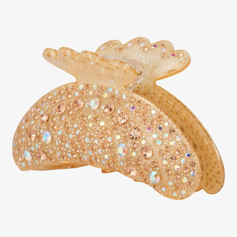 Wolff Jewelry Hairclip w. stones - Peach
