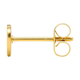 Lulu Heart Mom Earring 1 Pcs Gold Plated - Pink