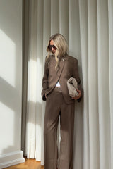 Noella Darryl HW Pants - Sand