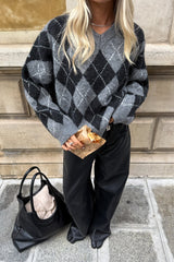 Noella N-Lai Knit - Black Grey Mix