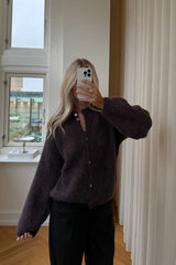 Noella Noella N-Kae Knit Cardigan - Chocolate