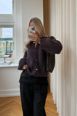 Noella Noella N-Kae Knit Cardigan - Chocolate