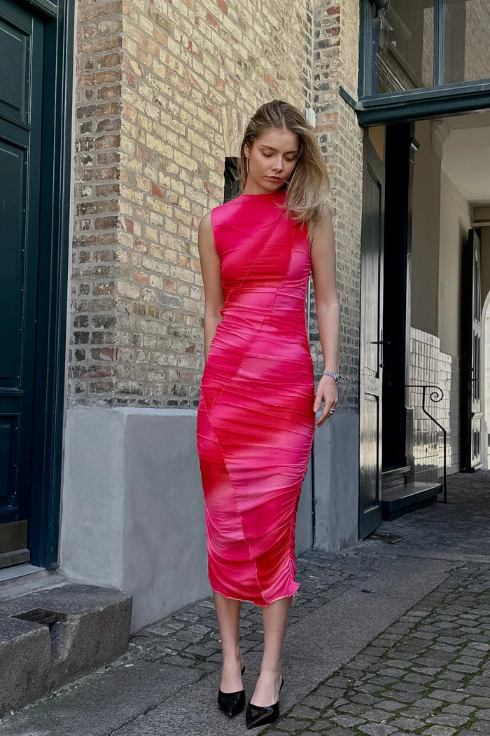 Noella Sutton Dress - Dicy Pink Print