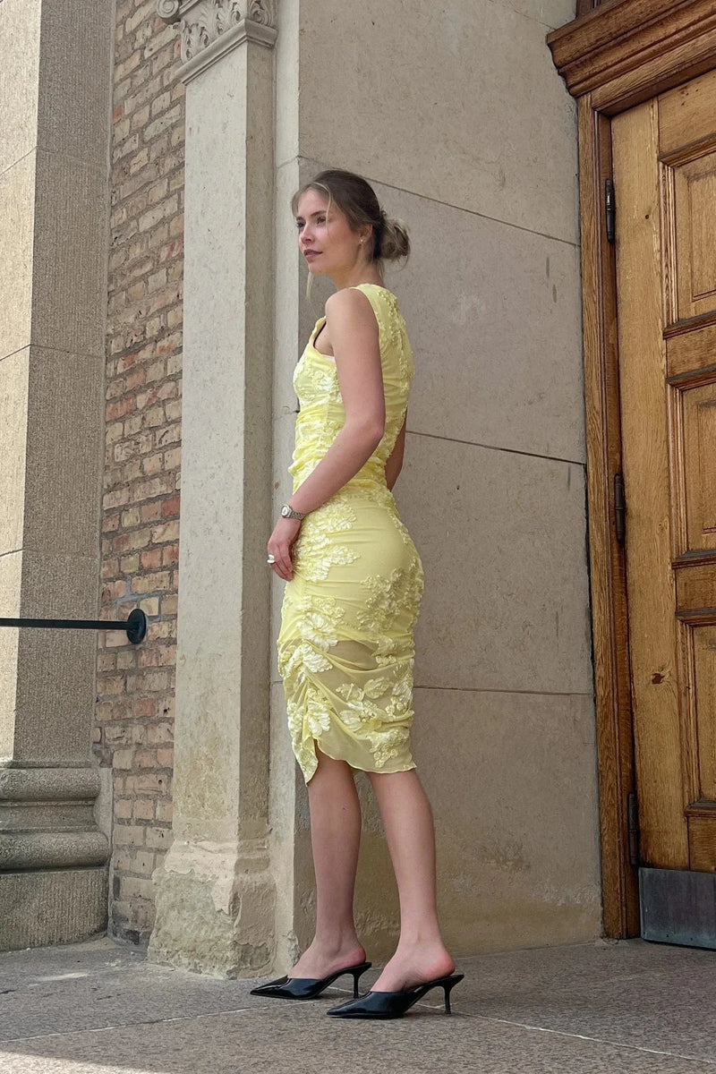 Noella Lavinia Dress - Butter Yellow