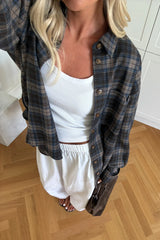Noella N-Marlon Shirt - Brown Blue Check