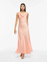 Vila Bea Waterfall Maxi Dress - Peach