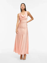 Vila Bea Waterfall Maxi Dress - Peach