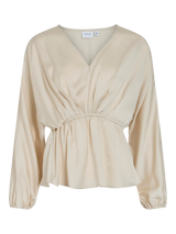 Vila Elmina V-Neck L/S Top