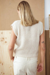 Noella Jamie Knit Vest - Oatmeal