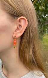 Nuni Jasmin - Earrings - Orange