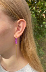 Nuni Jasmin - Earrings - Purple