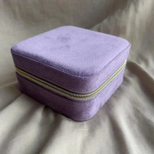 Wolff Jewelry Jewelry Square Box w. Mirror - Lavender