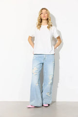 Hunkøn Jody Ribbed Jeans - Light Denim