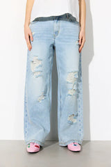 Hunkøn Jody Ribbed Jeans - Light Denim