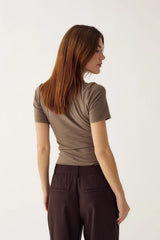 Noella Julia T-shirt - Timber Wolf