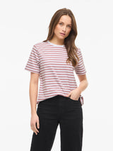 Vila Nora S/S Yd T-shirt -Nostalgia Rose