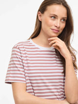 Vila Nora S/S Yd T-shirt -Nostalgia Rose