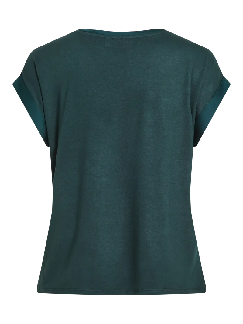 Vila Ellette satin top - Ponderosa Pine