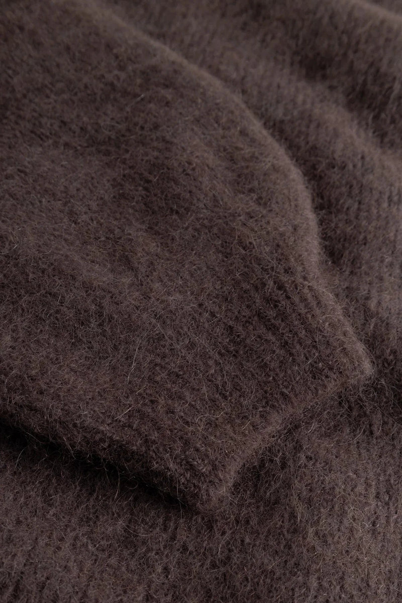Noella Kea Knit  Cardigan - Chocolate