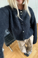 Noella N-Kea Mohair Cardigan - Navy