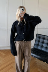 Noella N-Kea Mohair Cardigan - Navy