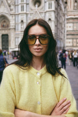 Noella Kea SS Knit Cardigan - Light Yellow