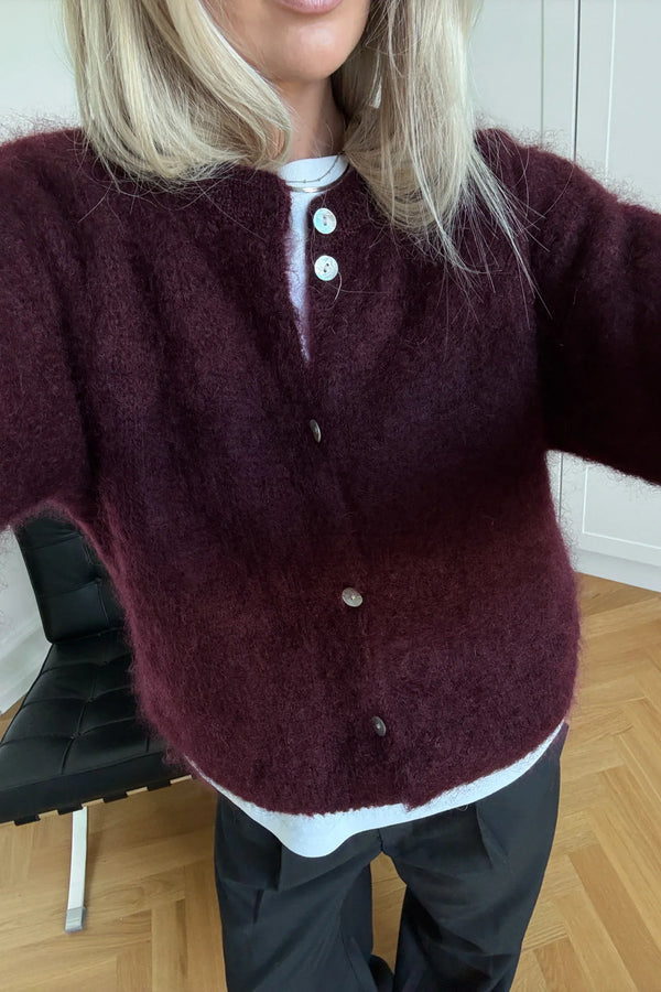 Noella N-Kea Mohair Cardigan - Winetasting