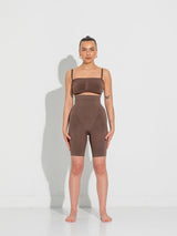 Lykkeland Alturra Highwaist Shaping Shorts - Chocolate