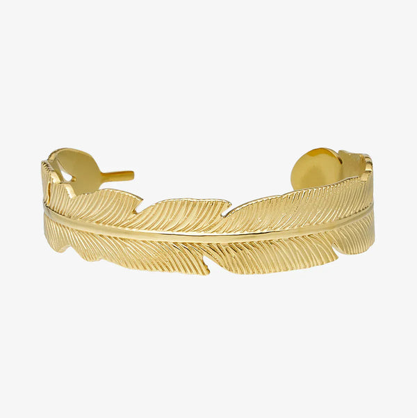 Wolff Jewelry Leafy Bangle - 18 karat guldbelagt