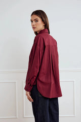 Noella Leonie Shirt - Dusty Mahogany