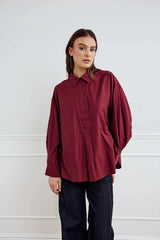 Noella Leonie Shirt - Dusty Mahogany