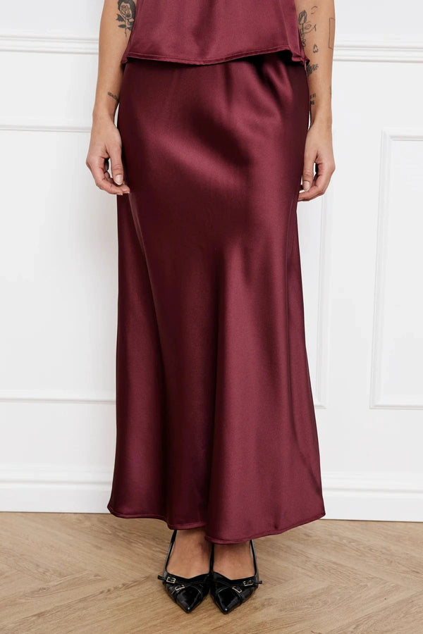 Noella Leonora Skirt - Dusty Mahogany