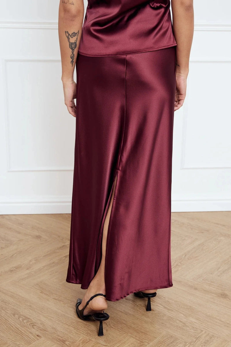 Noella Leonora Skirt - Dusty Mahogany