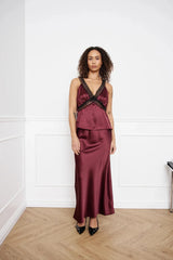 Noella Leonora Skirt - Dusty Mahogany