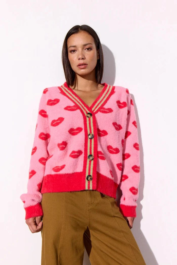 Hunkøn Lilou Cardigan - Kiss Me Art Print