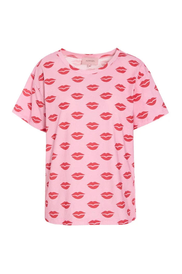 Hunkøn Lips T-shirt - Kiss Me Art Print
