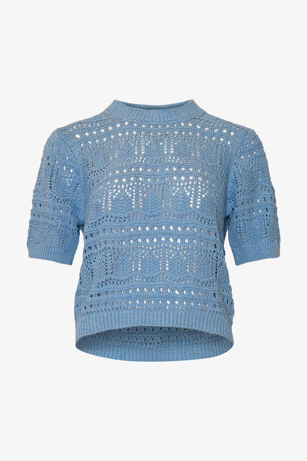 Noella Livia Knit Top - Vista Blue