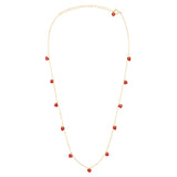 Lulu Love U Necklace Gold Plated - Passion Red