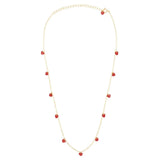 Lulu Love U Necklace Gold Plated - Passion Red