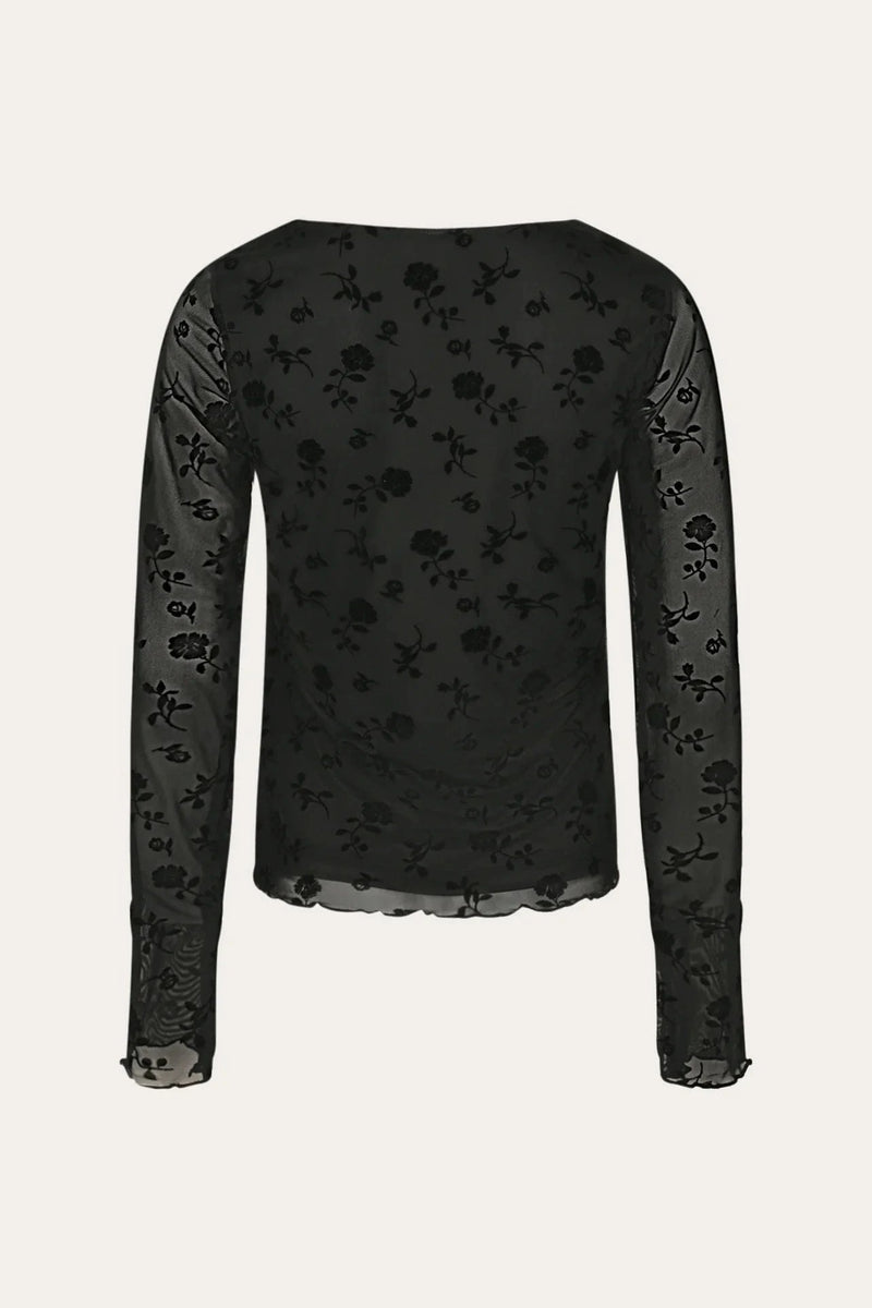 Noella Lucille Top - Clarity Black Print