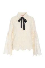 Hunkøn Lulu Lace Shirt - Cream Lace