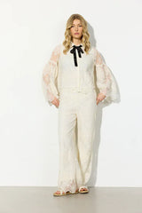Hunkøn Lulu Lace Shirt - Cream Lace