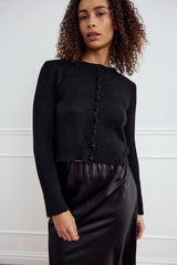 Noella Lya Knit Cardigan - Black