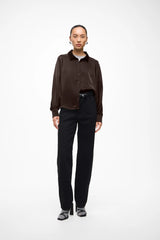 Vila Enna Ravenna L/S Balloon Shirt - Coffee Bean